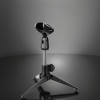 Support de microphone de bureau pliable et réglable Yinyu MS027 robuste pour studio et utilisation en direct
