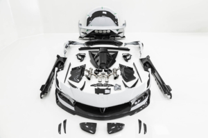 Kit de Carrocería Ancha M de Fibra de Carbono Seca, Parachoques Delantero, Capó, Faldones Laterales, Alerón Trasero con Ajuste Perfecto para Ferrari SF90 Spider - Product Image 2
