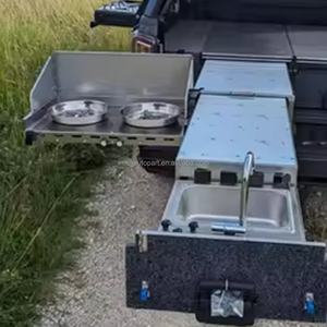 Contenedores de Almacenamiento para Camionetas 4x4, Sistema de Cocina Mini Deslizable Personalizado para Campamentos Todoterreno, en Venta - Product Image 2