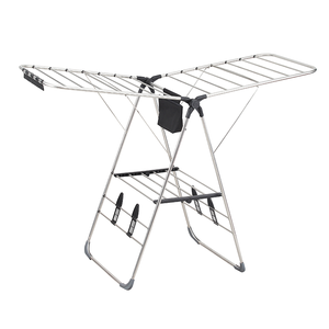 Oferta Especial: Tendedero Plegable de Acero Inoxidable de Doble Nivel, Portátil, con Opción de Montaje en <span class=keywords><strong>Pared</strong></span> para Interiores y Baños - Product Image 3