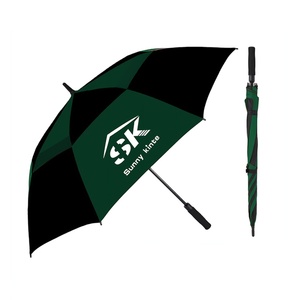 Parapluie en fibre de verre de luxe double couche de 60 pouces, personnalisé avec logo, en stock, haut de gamme, coupe-vent, très vendu - Product Image 1