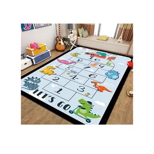 Cartoon Kids Room Carpet tappeti per sala da stampa in velluto LOGO personalizzato tappeto per giochi genitore-figlio