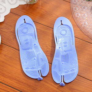 Men <strong>Women</strong> Household <strong>Slippers</strong> Portable Plastic Flip-flops Bathroom Anti-slip Massage Flip-flops Summer Travel Sandals - Product Image 3