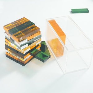 Bloques de Construcción Acrílicos Populares, Juego de Torres, Juguetes Educativos de Apilamiento para Niños, para el Hogar - Product Image 5