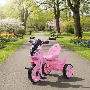 Tricycle Enfant Monovitesse avec Lumières et Musique, Cadre en Acier, <span class=keywords><strong>Roues</strong></span> d'Apprentissage - Vente en Gros pour Enfants de 1 à 7 Ans, Certifié CE EN71 - Offre Spéciale - Product Image 3