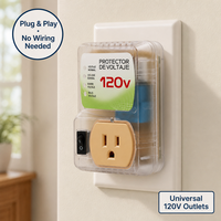 Protection contre les surtensions et les sous-tensions pour prise américaine standard 120V, protection contre les surtensions et les sous-tensions pour réfrigérateur et téléviseur à domicile
