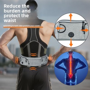 Cinturón de correa multifuncional de nailon para perros con riñonera elástica, arnés reflectante para perros, correa cruzada para mascotas - Product Image 2