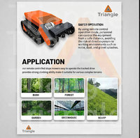 Tondeuse à gazon robotisée professionnelle DIY 5kW pour terrains accidentés, batterie lithium 60V, télécommande 200m, lames verticales, pour autoroute