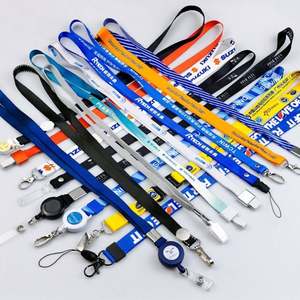Custom Logo Nylon Fabric Neck Strap Durable Polyester <b>Hook</b> for Events Trade Shows Corporate Branding Promotional Lanyards - Product Image 5