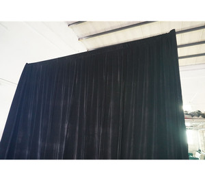 Aluminum Fabric <b>backdrop</b> <b>Stand</b> Telescopic <b>Backdrop</b> Adjustable Pipe <b>Stand</b> Display Black Fabric - Product Image 5