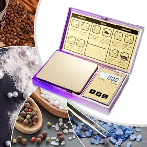 हेंगटे फैशनेबल स्टेनलेस स्टील की जेब स्केल 100g 200g 0.01g 0.1g lcd डिजिटल डिस्प्ले गहने सोना ग्राम बैलेंस - Product Image 3
