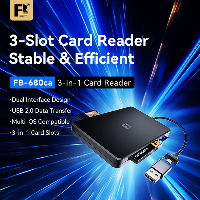 FB 680ca CF SD TF 2.0 Out-of-line A+C Card Reader Card Readers Sd Card Reader Card Reader Writer