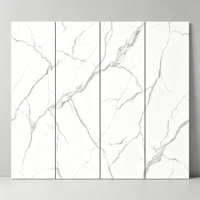 Dalles de sol blanches en porcelaine antidérapantes et antibactériennes - Écologiques et imperméables pour salons, halls et villas