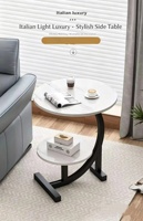 Petite table basse d'angle moderne pour salon, canapé, chevet, mini balcon