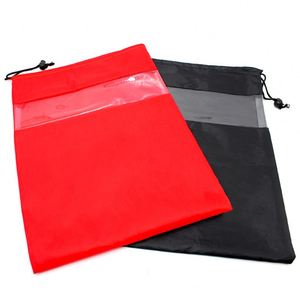 กระเป๋าใส่เครื่องมือแบบมีเชือกผูก ทำจากไนลอนใส 210D พิมพ์ลายซิลค์สกรีน  กระเป๋าใส่รองเท้าสำหรับเดินทาง  รับผลิตตามแบบ OEM สำหรับผู้ชาย ผู้หญิง และใช้ในครัวเรือน - Product Image 3