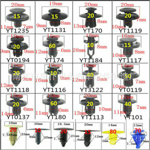 Smooth Sailing 650pcs Automotive <b>Clips</b> Universal <b>Car</b> Body Panel Fasteners PA66 Material Interior Trim Retainer Set - Product Image 5