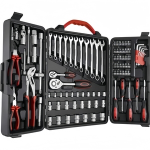 Ensemble d'outils à main pour la maison, 110 pièces, tournevis combinés, clés à douilles, finition mate - Product Image 2