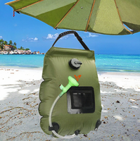 IRONDONKEY 20L équipement de Camping en plein air équipement de douche solaire pour accessoires de chauffage de bain en plastique