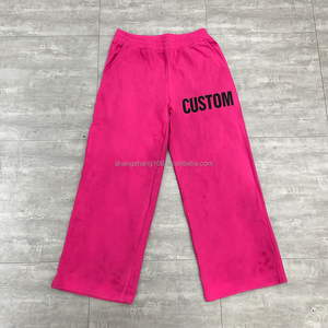<span class=keywords><strong>Pantaloni</strong></span> da jogging personalizzati <span class=keywords><strong>con</strong></span> serigrafia DTG pesanti larghi <span class=keywords><strong>pantaloni</strong></span> della tuta sporchi lavati <span class=keywords><strong>con</strong></span> acido - Product Image 1