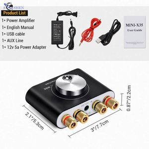 Amplificateur de voiture portable Aoshen X35 2CH 100W Mini V12, amplificateur numérique 5.0, amplificateur audio HiFi, mini amplificateur de petite taille - Product Image 6