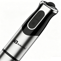 Anbolife Nouveau Mixeur Plongeant Portable Facile à Utiliser avec Bâtonnet et Autocollant pour Cuisine Domestique 5-en-1 Mini