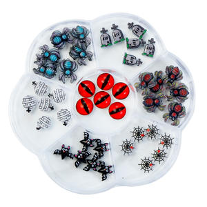 Nouveauté, vente chaude, série <span class=keywords><strong>Halloween</strong></span> mignonne, fantôme araignée, résine 3D, art des ongles, décorations amusantes de dessins animés, ensemble de décoration d'ongles - Product Image 5