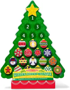 Houten Adventskalender Magnetische Kerstboom Houten Kerstboom Thema Countdown Stijl Peuter Adventskalender