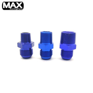 MAX nuevo aluminio AN4 macho Flare a M10 <span class=keywords><strong>X</strong></span> 1,5mm/M12*1,5mm/M18 * 1,5mm adaptador de ajuste macho superficie anodizada Universal coche azul - Product Image 6