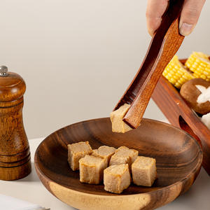 Pinces à manger en bois réutilisables, utilisées pour la cuisine et le service du pain, du fromage, du <span class=keywords><strong>bacon</strong></span>, des salades et du kimchi - Product Image 5