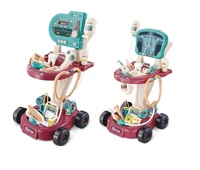 Kits de Docteur pour Enfants : Ensemble de Jouets Chariot de Jeu d'Imitation, Outils Médicaux de Simulation et Rayons X, Jeu de Rôle de Docteur pour la Maison