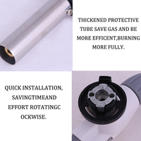 Hot 2025 outils d'extérieur 915 modèle Cassette à flamme réglable pistolet à gaz Type Butane torche brûleur pistolet briquet