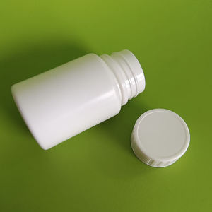 60ml <b>Empty</b> Round White HDPE <b>Plastic</b> Medicine & Supplements <b>Bottles</b> with Screw Cap and Screen Printing - Product Image 5