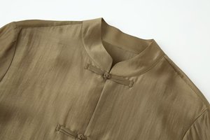 KAR&OT ZA <span class=keywords><strong>Camicia</strong></span> da <span class=keywords><strong>donna</strong></span> estiva 2026 nuova casual semplice a maniche lunghe girocollo in raso con nodo e bottoni 4786166 - Product Image 6