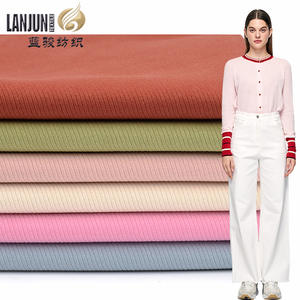 中国布艺厂机织棉双线骑兵风格斜纹水洗女式休闲阔腿裤秋安 - Product Image 1