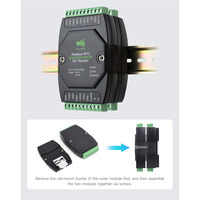 Módulo de Monitoreo Industrial de 4 Canales CC, Adquisición de Alta Precisión de 16 bits, Admite Medición de Voltaje y Corriente, Modbus RTU