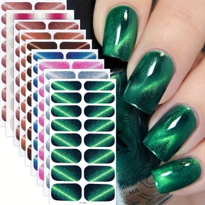 Proveedor de Uñas OEM ODM Más Vendido en <span class=keywords><strong>TikTok</strong></span>, Calcomanías 3D de Arte de Uñas de Cristal con Degradado de Brillo Coloridas, Fáciles de Aplicar, No Tóxicas, Envolturas de Uñas - Product Image 5