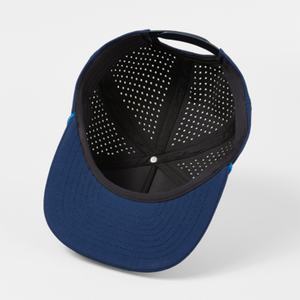 หมวกแก๊ปแบบ 5 แฉก ปีกแบน ปรับขนาดได้ พร้อมโลโก้แบบตาข่ายเชือกสั่งทำพิเศษ ป้ายยางกันน้ำ สำหรับกอล์ฟ - Product Image 5