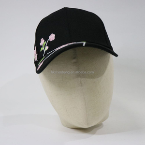 หมวกเบสบอลปักลายดอกไม้สีชมพูสุดฮิต ปรับขนาดได้ ผลิตจากผ้าฝ้ายนุ่ม  หมวกแฟชั่นกันแดดสำหรับผู้หญิง - Product Image 1