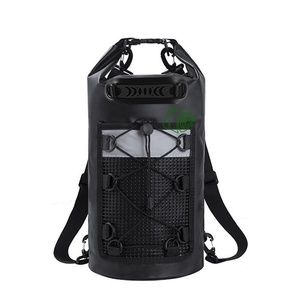 Bolsa Impermeable Piscifun de PVC Unisex, Mochila Flotante de 20L con Funda Impermeable para Teléfono, para Navegación, Kayak, Pesca, Negra, para Campamento - Product Image 4