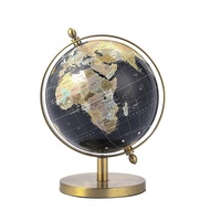 Decoraciones de escritorio, mapas del mundo de metal, modelos de globo para la decoración del hogar y la Oficina