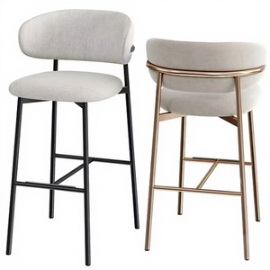 Chaise <span class=keywords><strong>de</strong></span> <span class=keywords><strong>bar</strong></span> moderne en <span class=keywords><strong>cuir</strong></span> gris clair Vente en gros Usine directe Réglable Intérieur Salon Salle à manger Tabourets <span class=keywords><strong>de</strong></span> <span class=keywords><strong>bar</strong></span> pour la chambre à coucher - Product Image 1