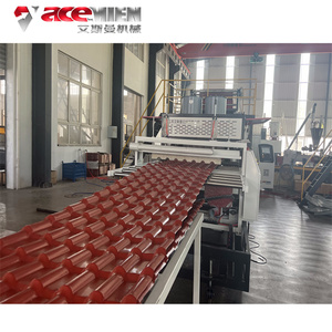 Nhựa tấm lợp nhà ASA PVC Tây Ban Nha đôi Roman gạch PVC + ASA lớp phủ truyền thống ASA lợp bệnh zona Máy làm - Product Image 6