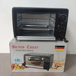 Yeni stil 13L nemlendirici elektrikli pişirme Mini buhar gümüş crest tost makinesi fırın