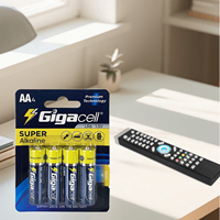 Fournisseur de marques OEM, piles alcalines super puissantes AA LR6 1,5 V pour télécommande, prix direct usine