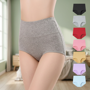 Culottes taille haute pour femmes, couvrantes, en coton, effet ventre plat, vente en gros - Product Image 3