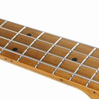 Professional 4 String Electric Bass Guitar L-B3-4 with Die-cast Tuners Roasted Maple Fingerboard