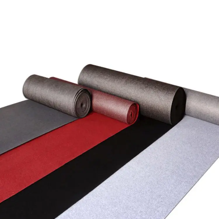 Disposable NonWoven Red White Green Plain Carpet For Wedding Bedroom Office