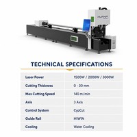 Machine de découpe laser CNC automatique pour tubes et tuyaux métalliques 1500W-3000W, découpeuse laser pour tubes carrés et ronds