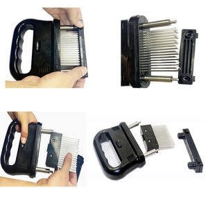 Attendrisseur de viande à 48 lames en acier inoxydable Attendrisseur à lame souple Outil de cuisson pour attendrir le steak Cuisine domestique - Product Image 2