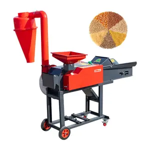 Grass Straw Chaff Crusher Machine Tree Branch Cutting Shredder Machine